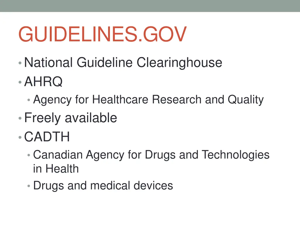 guidelines gov