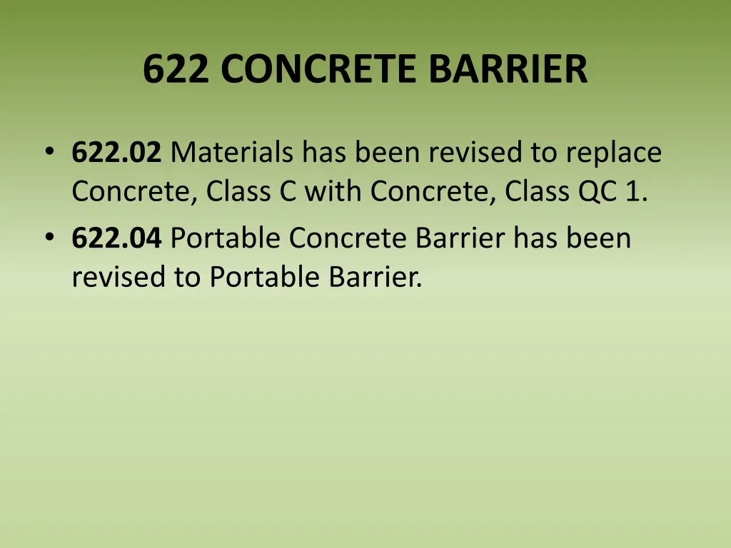 622 concrete barrier