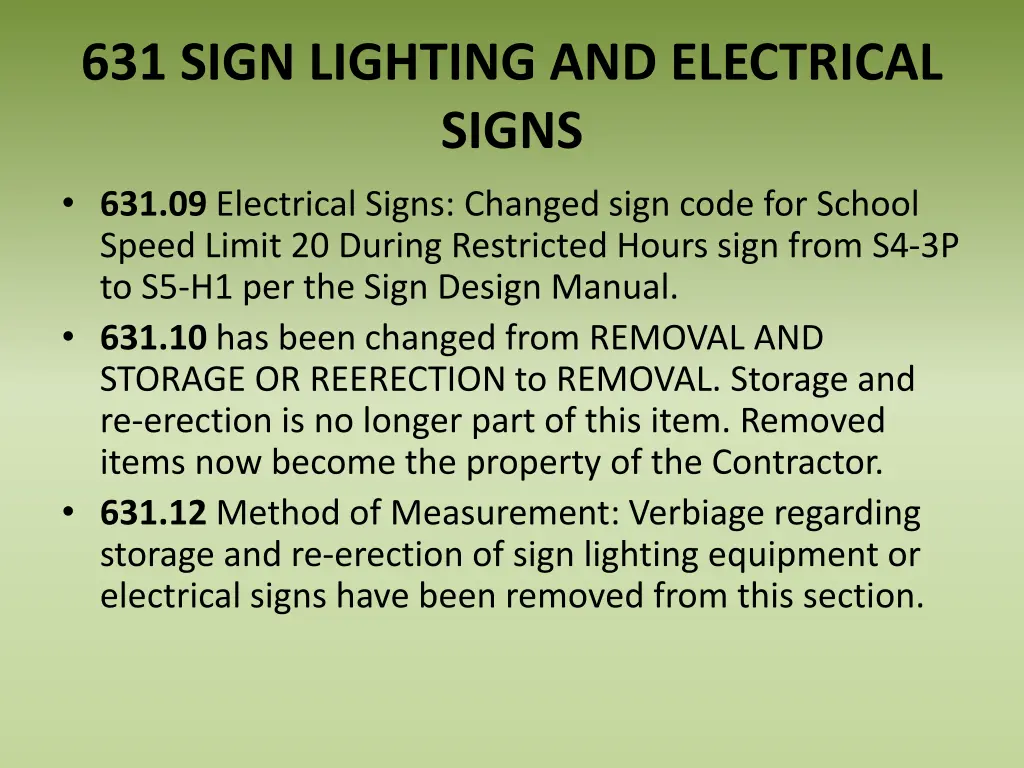 631 sign lighting and electrical signs