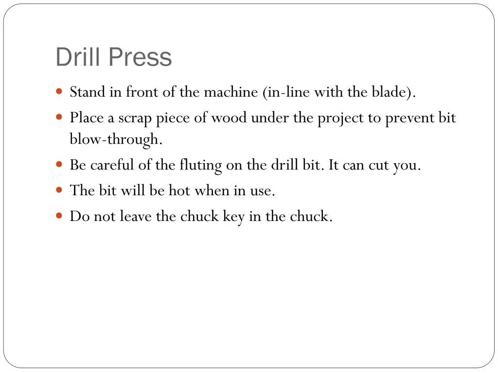 drill press