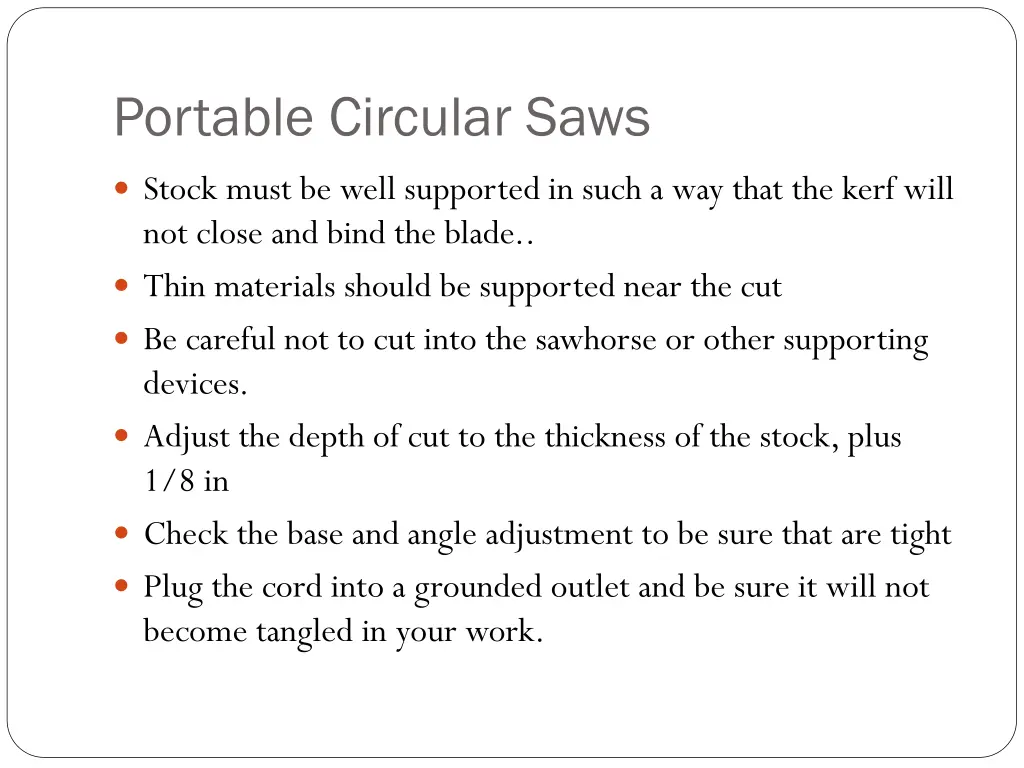 portable circular saws