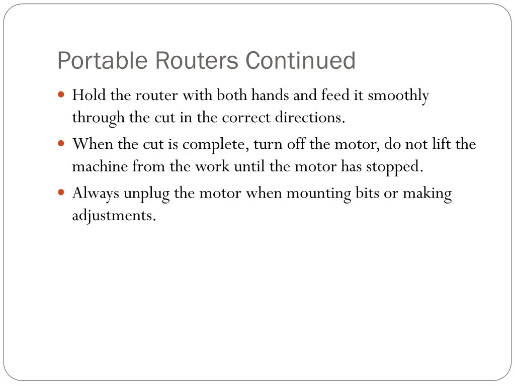 portable routers continued