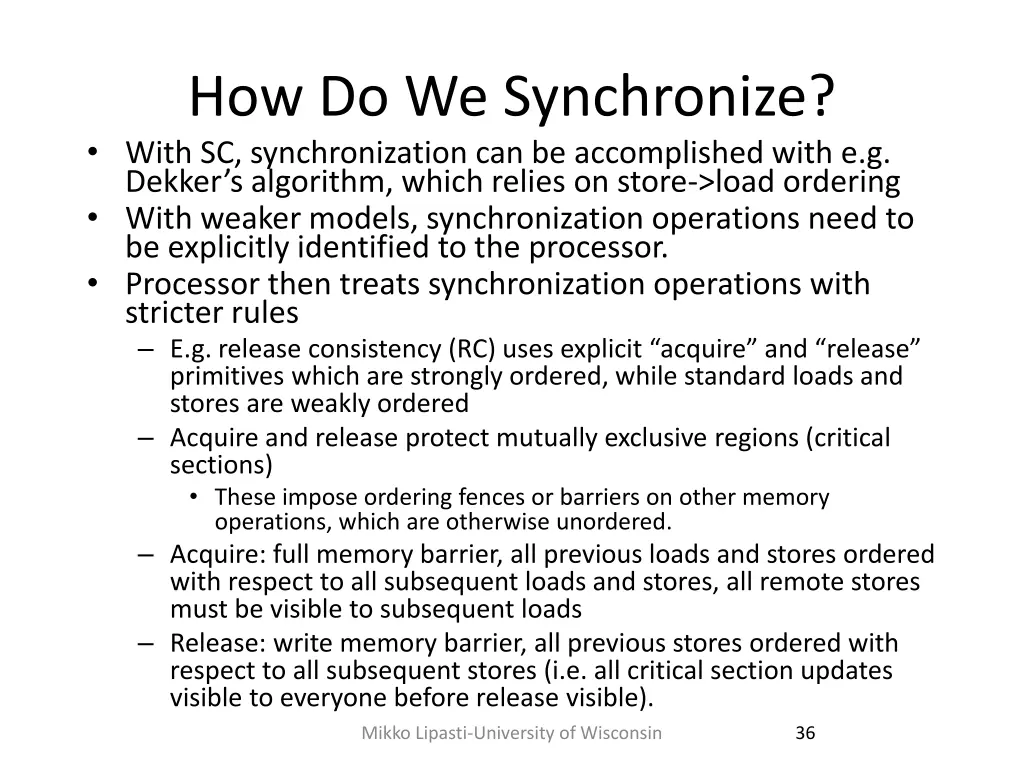 how do we synchronize with sc synchronization