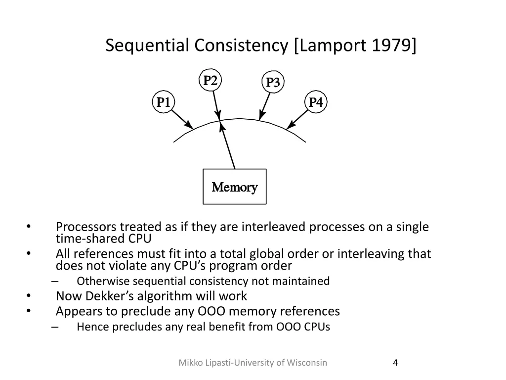 sequential consistency lamport 1979