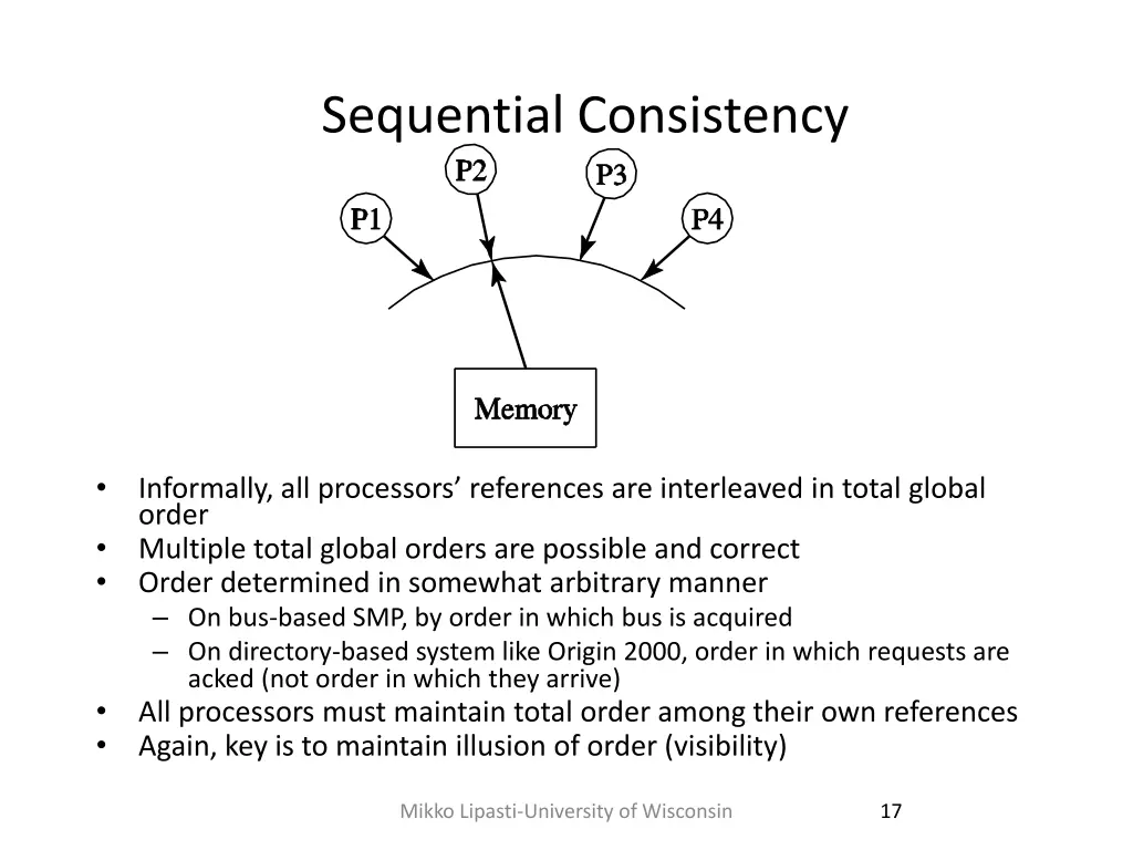 sequential consistency