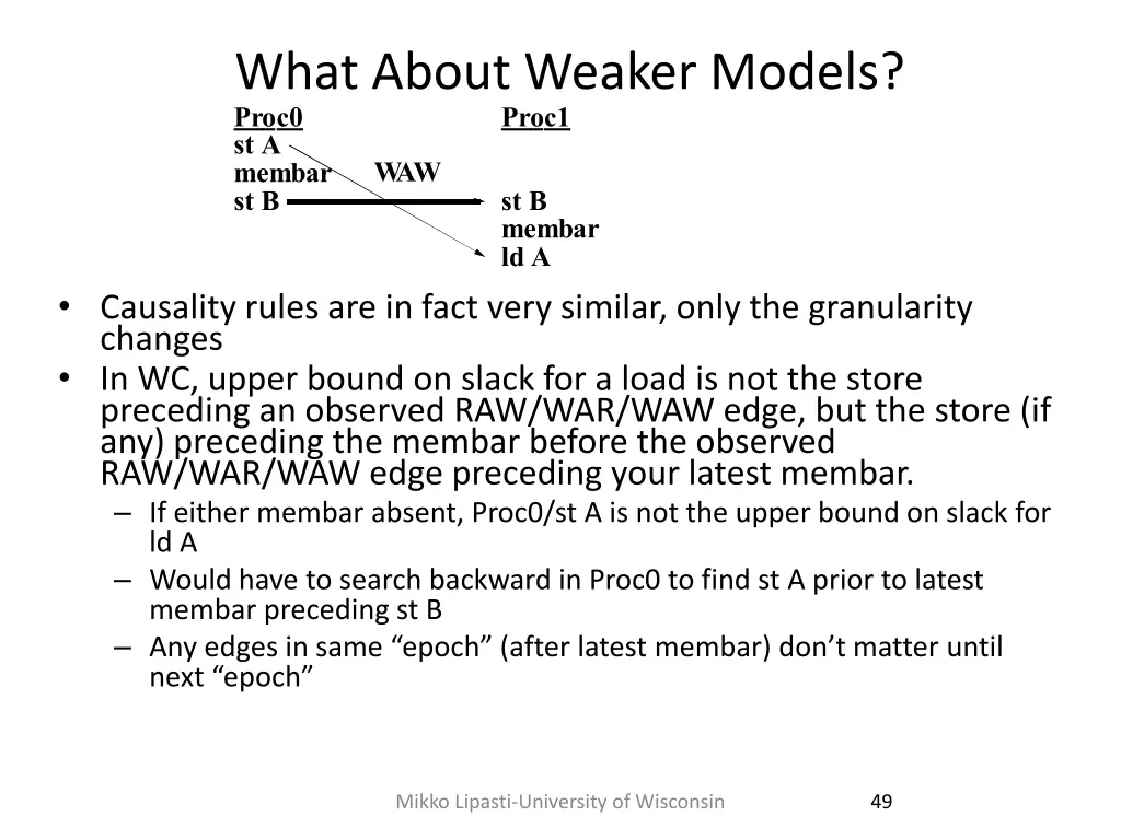 what about weaker models