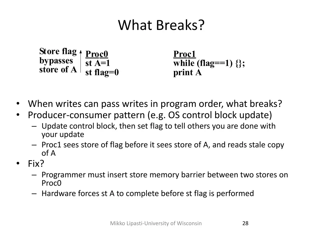 what breaks 1