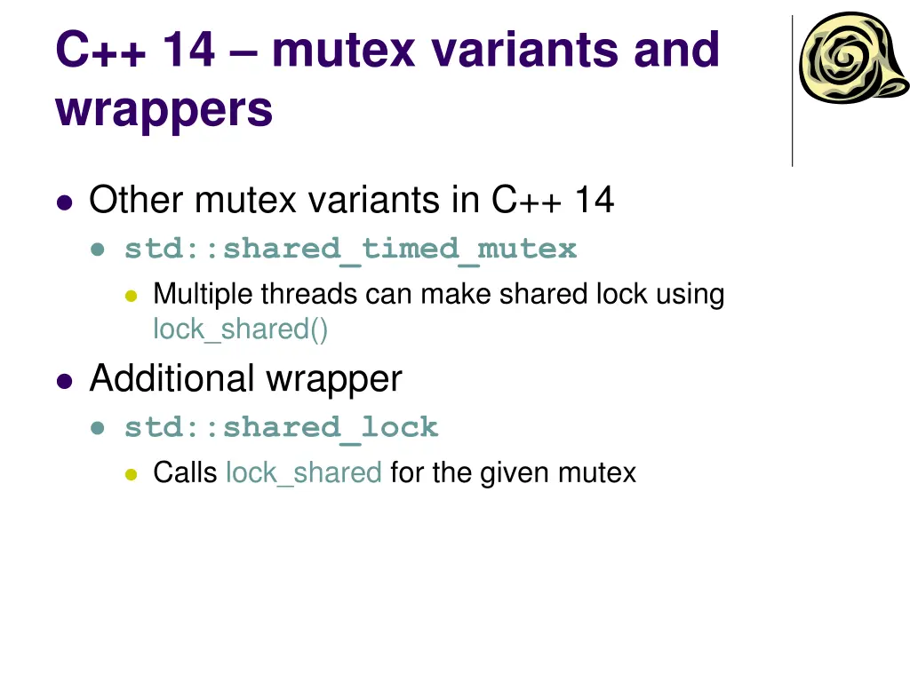 c 14 mutex variants and wrappers