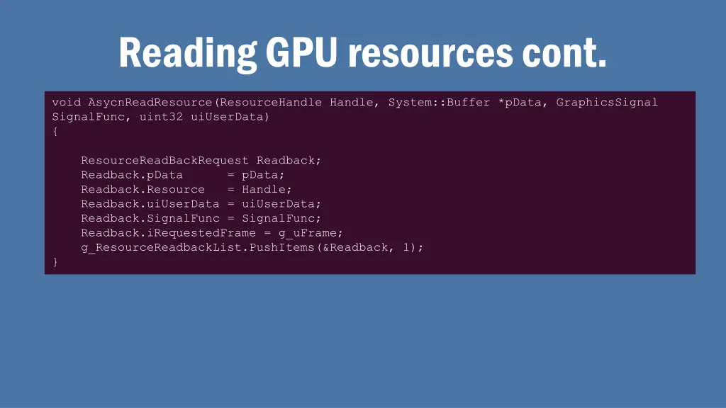 reading gpu resources cont 1