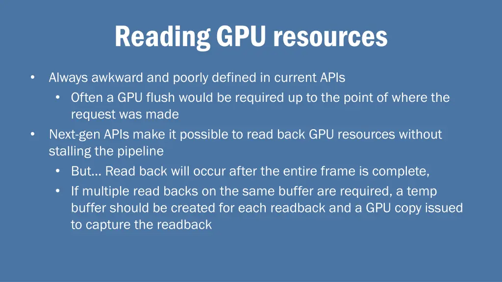 reading gpu resources