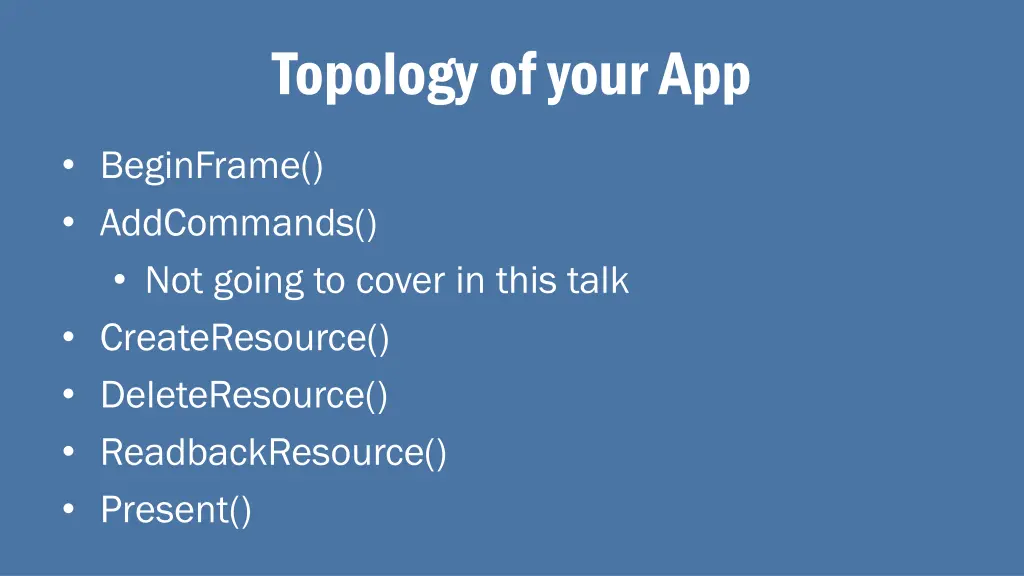 topology of your app