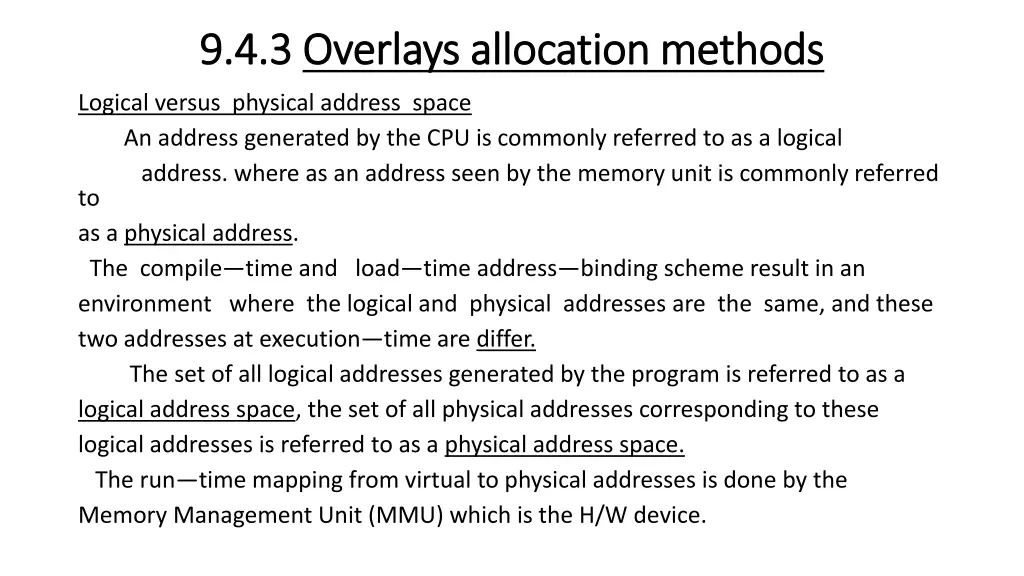 9 4 3 9 4 3 overlays allocation methods overlays 3