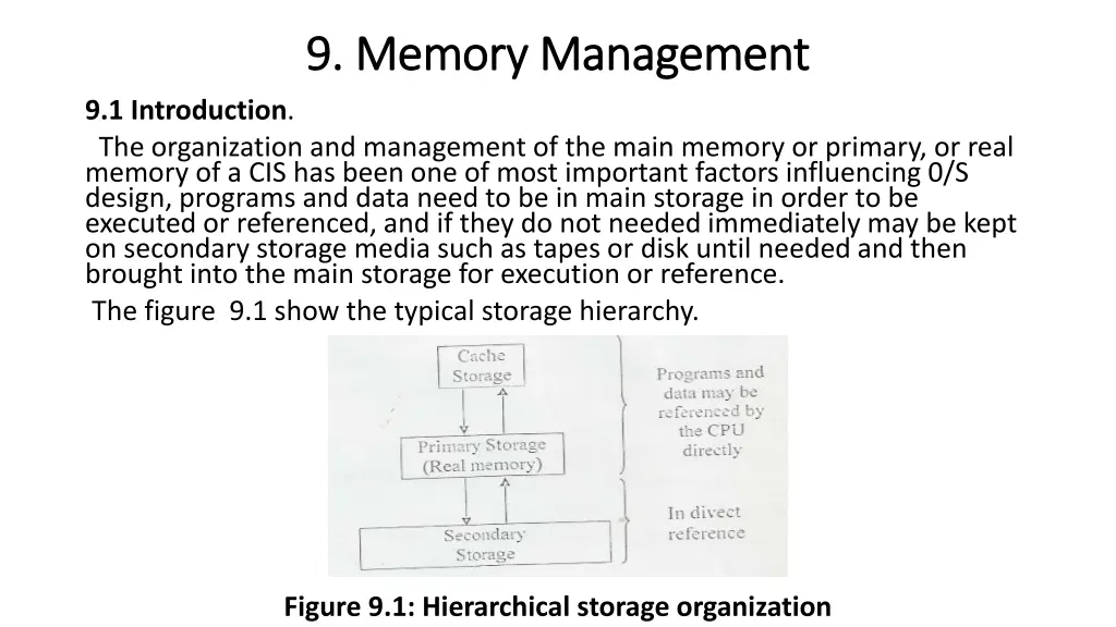 9 9 memory management memory management