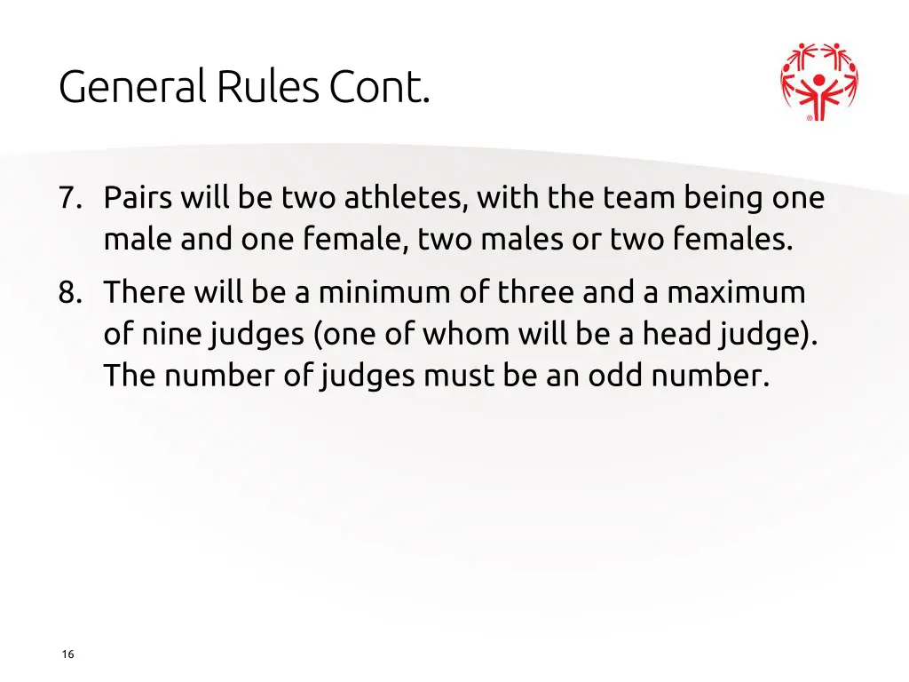 general rules cont 1