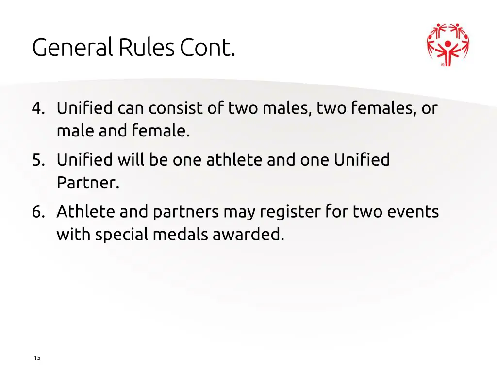 general rules cont