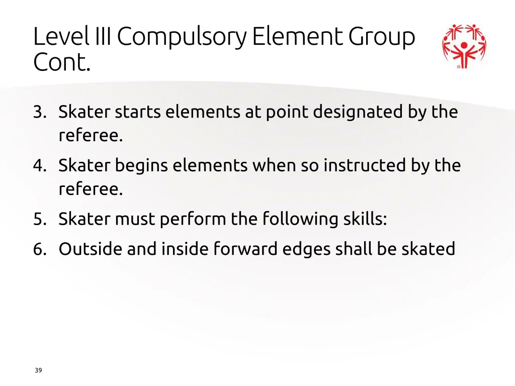 level iii compulsory element group cont