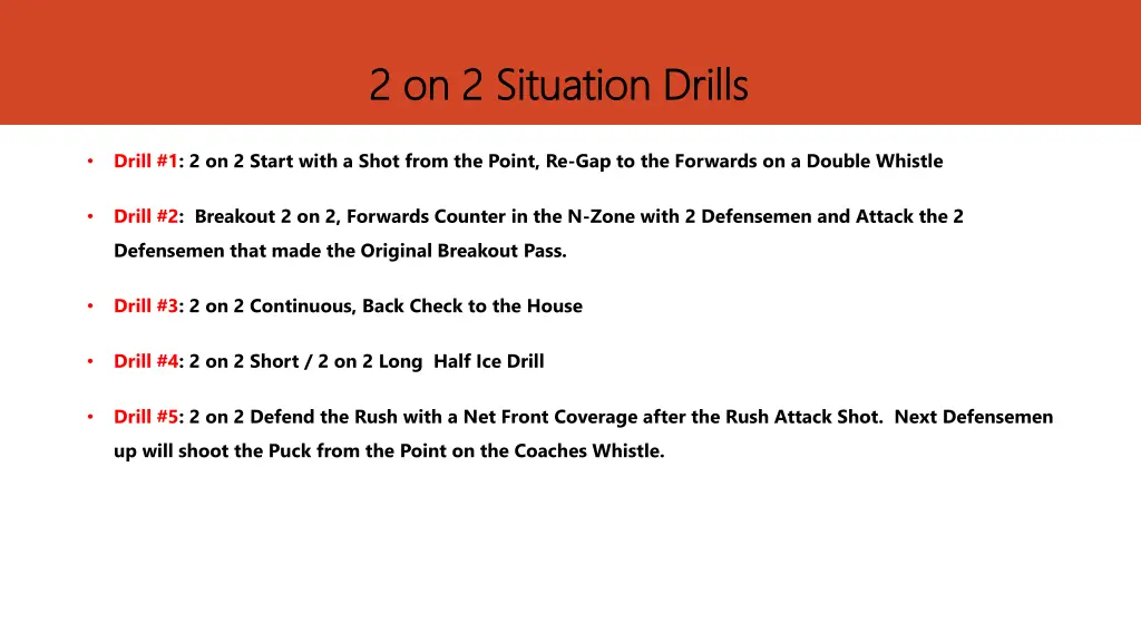 2 on 2 situation drills 2 on 2 situation drills