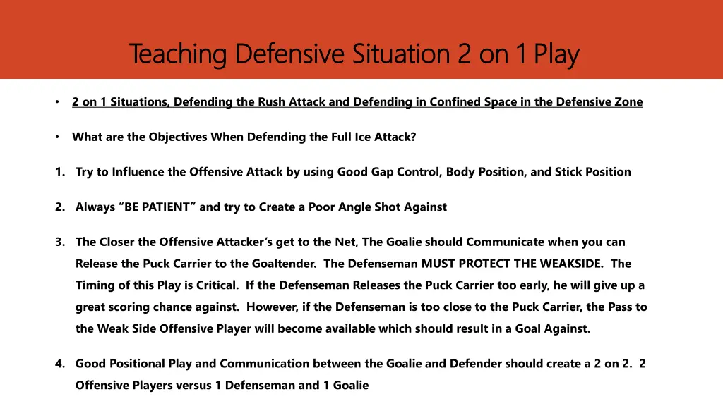 teaching defensive situation 2 on 1 play teaching