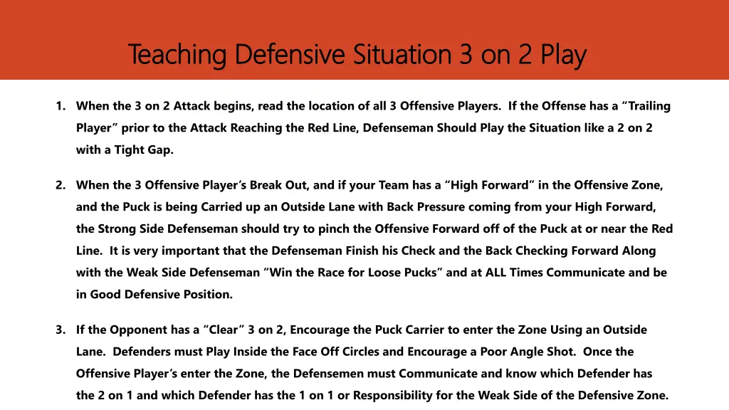 teaching defensive situation 3 on 2 play teaching