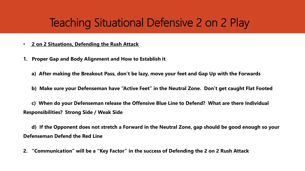 teaching situational defensive 2 on 2 play