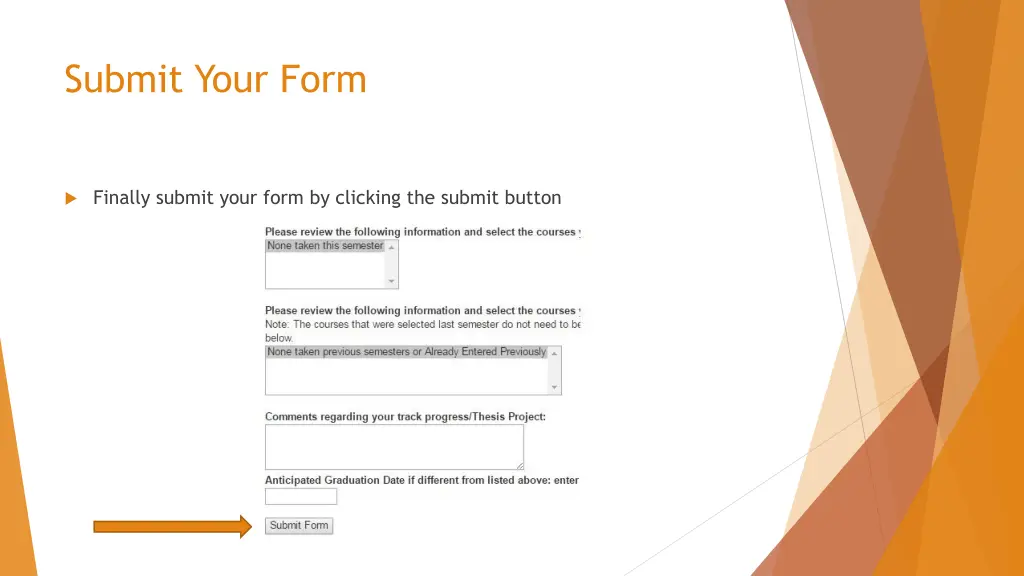 submit your form