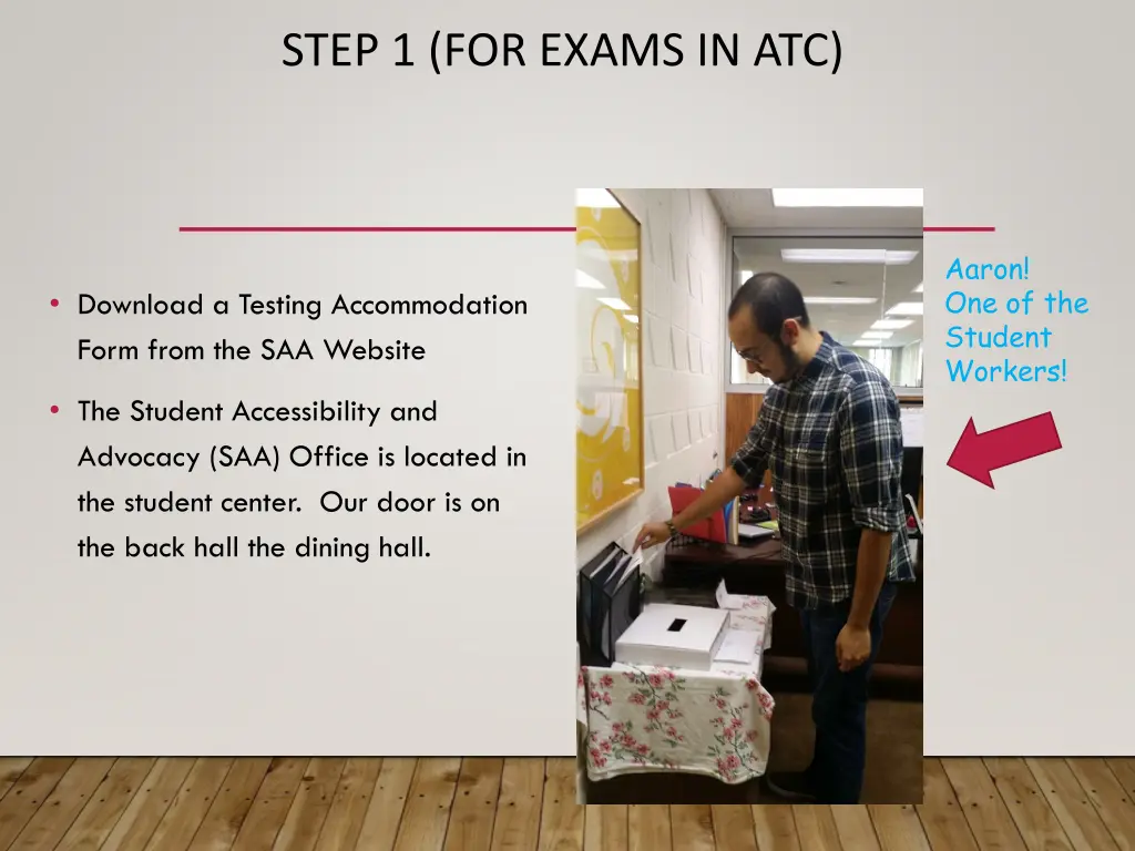 step 1 for exams in atc