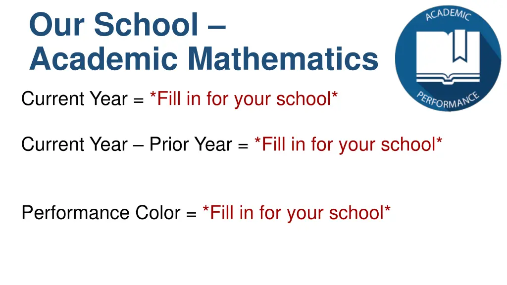 our school academic mathematics