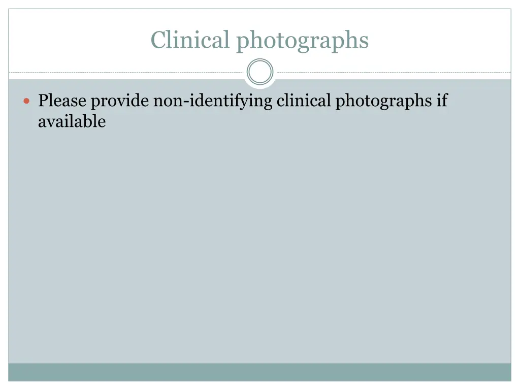 clinical photographs