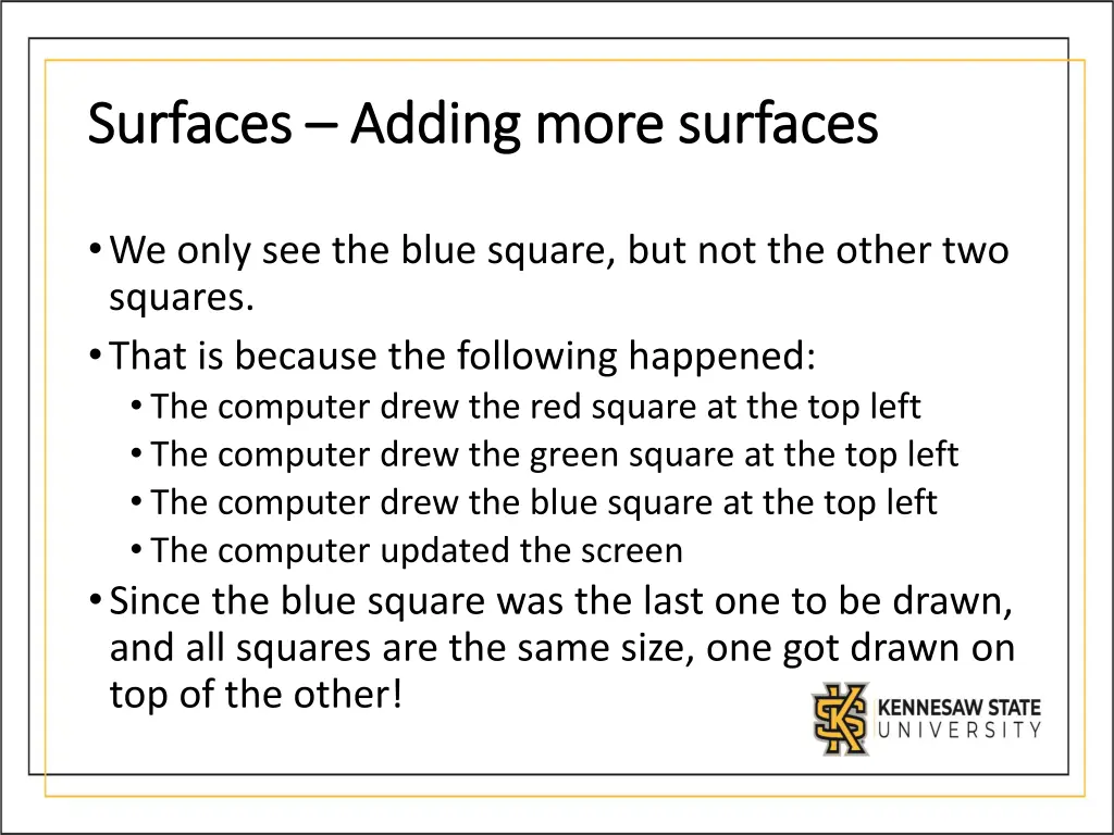 surfaces surfaces adding more surfaces adding 1