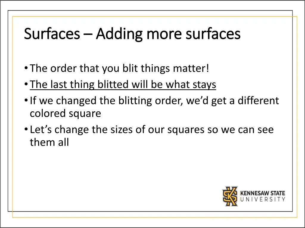 surfaces surfaces adding more surfaces adding 2