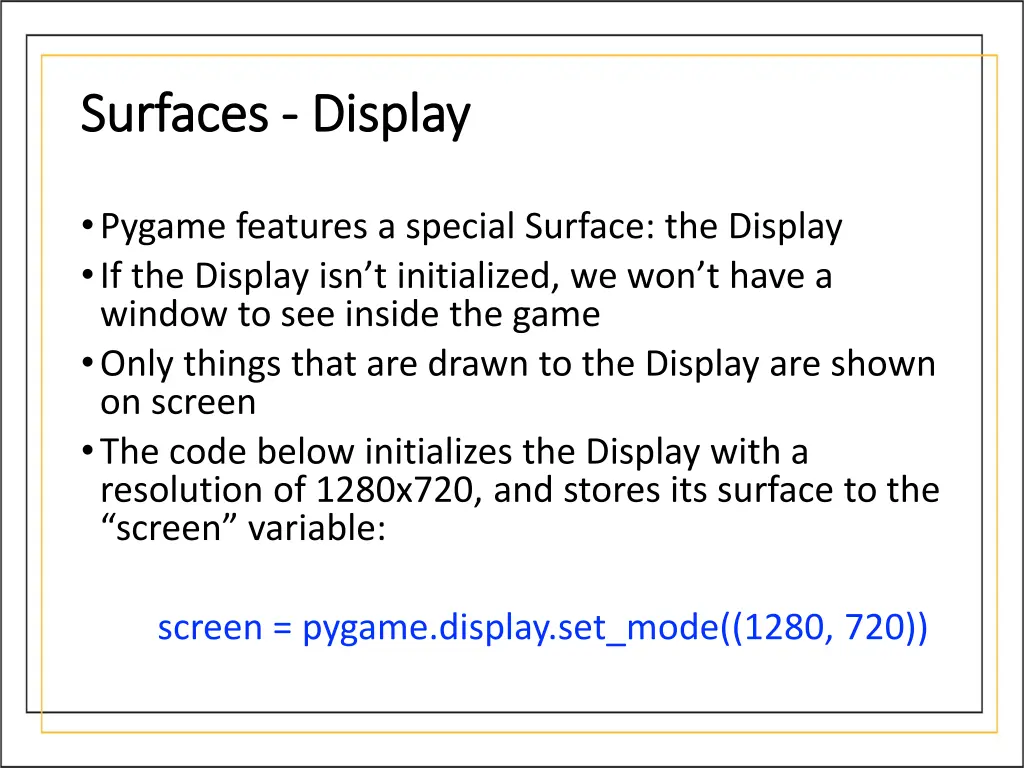 surfaces surfaces display