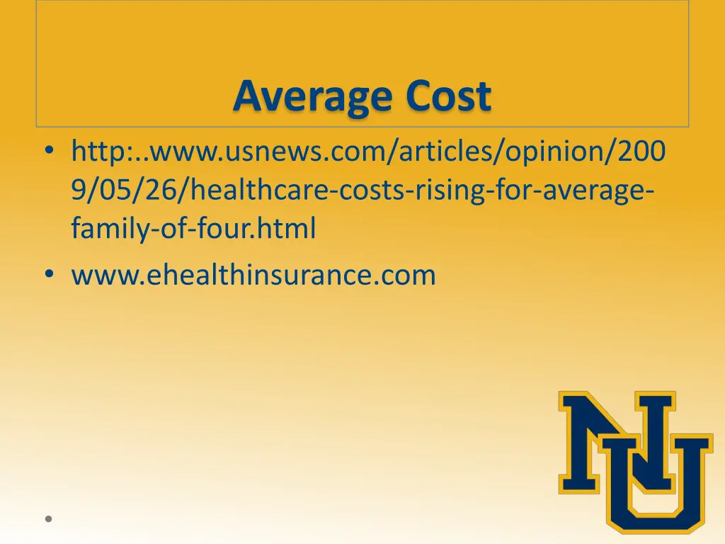 average cost