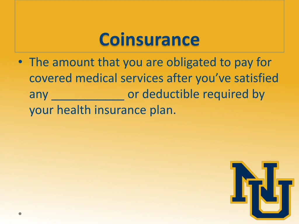 coinsurance