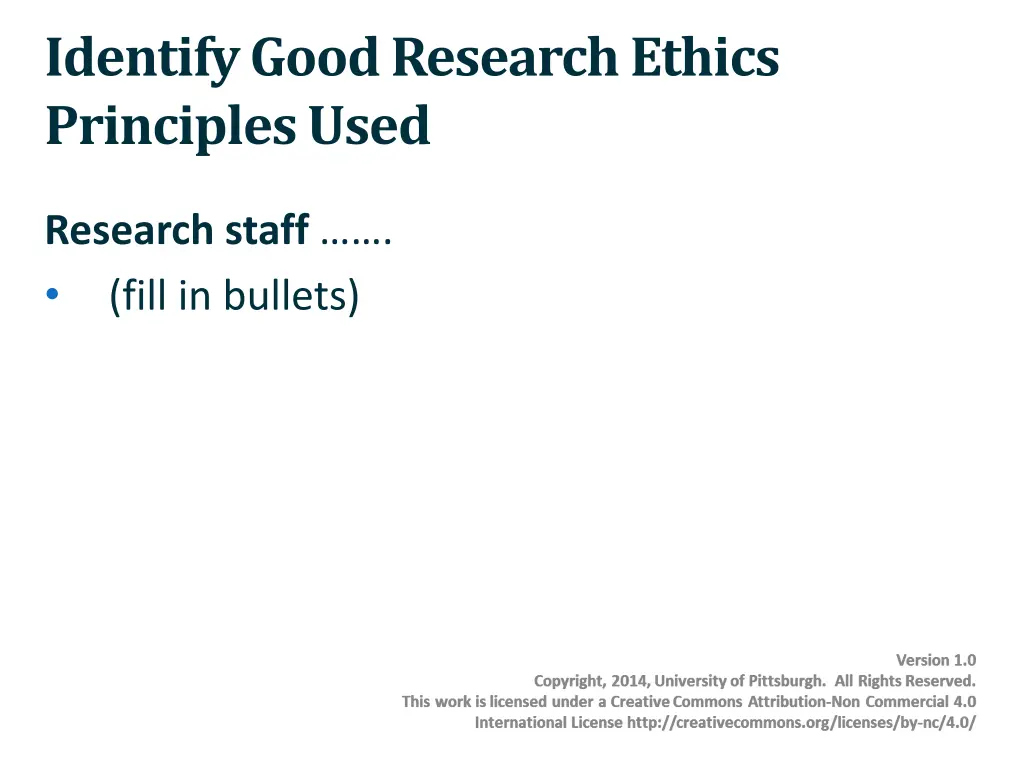identify good research ethics principles used 2