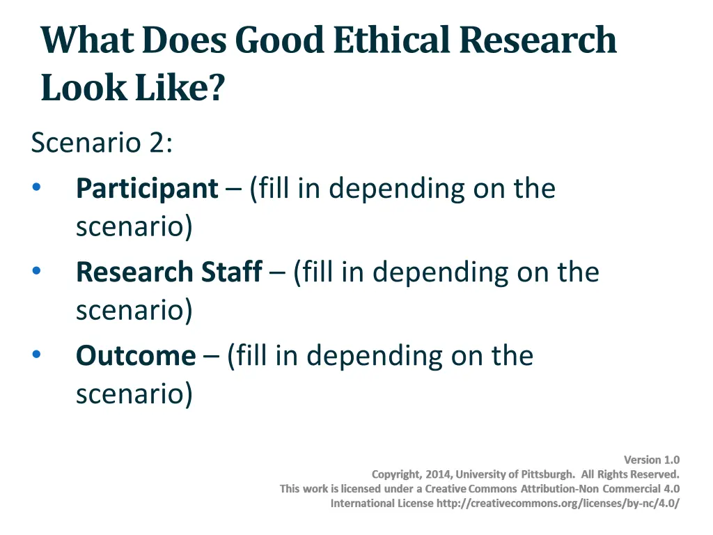 what does good ethical research look like 1