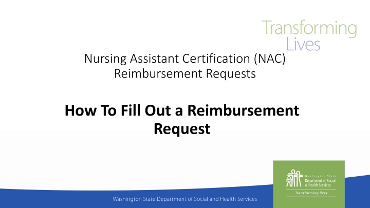 nursing assistant certification nac reimbursement