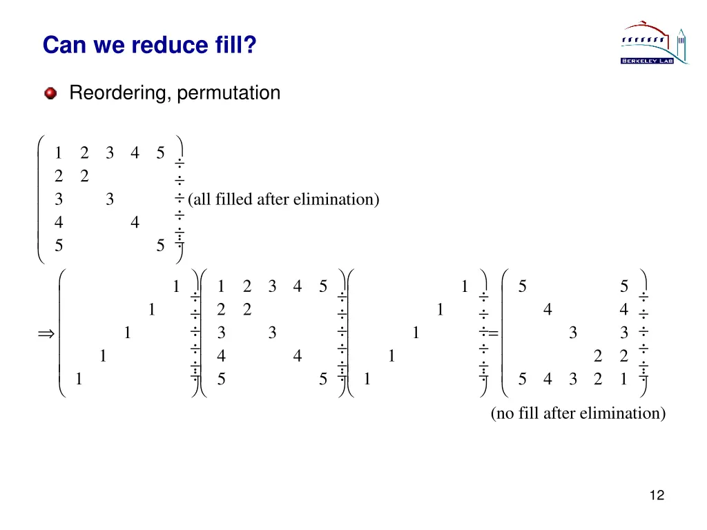 can we reduce fill