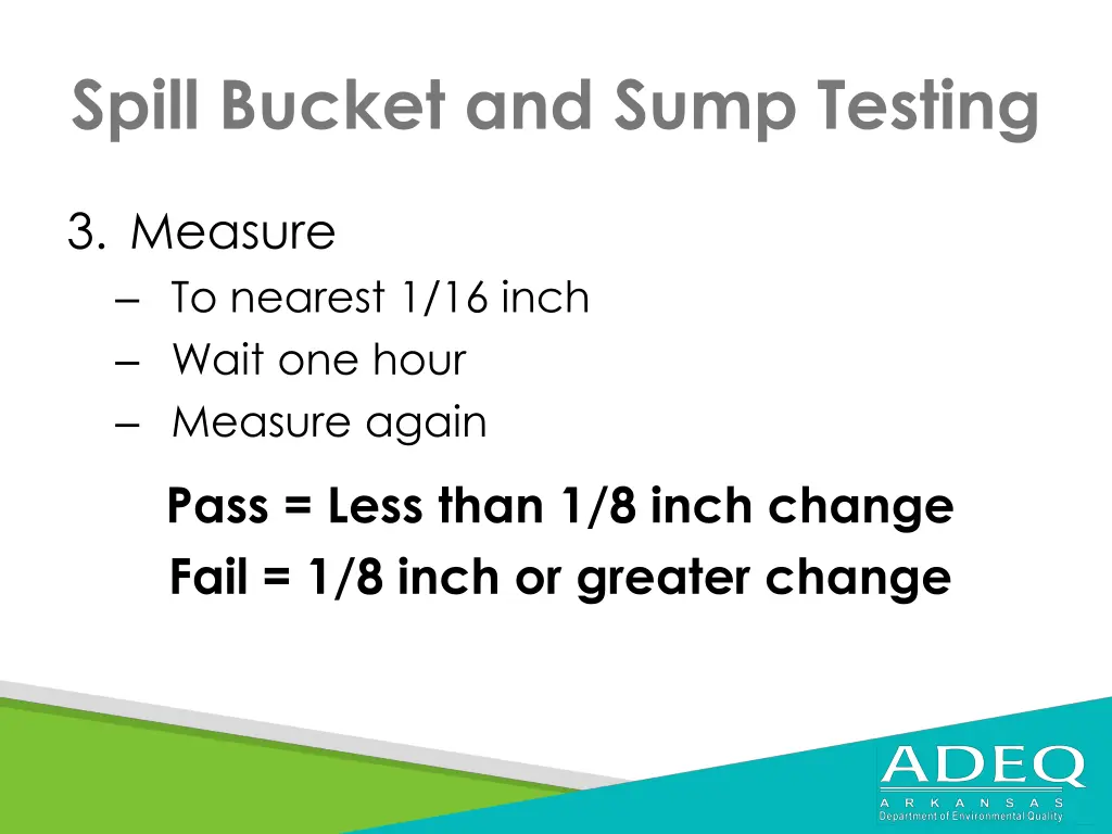 spill bucket and sump testing 2