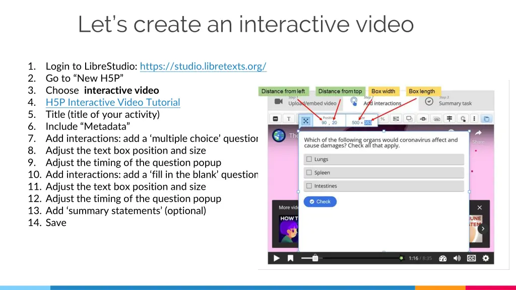 let s create an interactive video