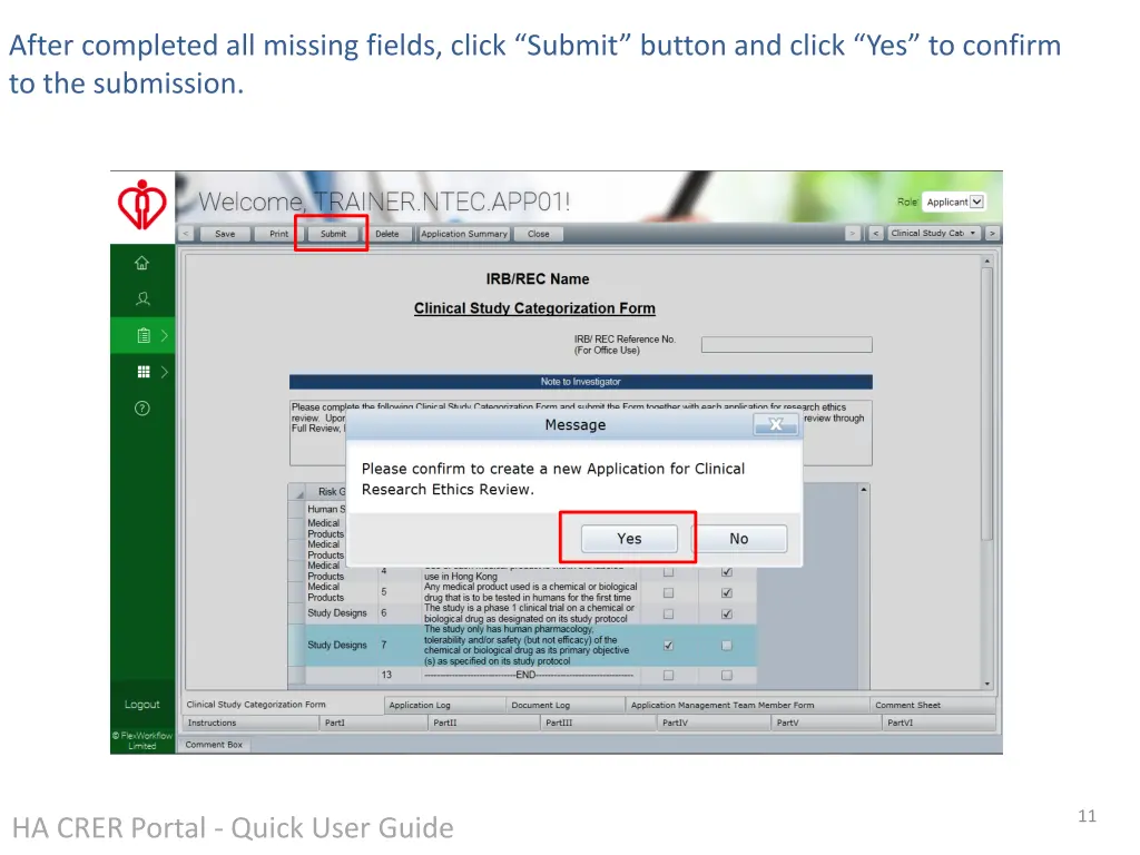 after completed all missing fields click submit