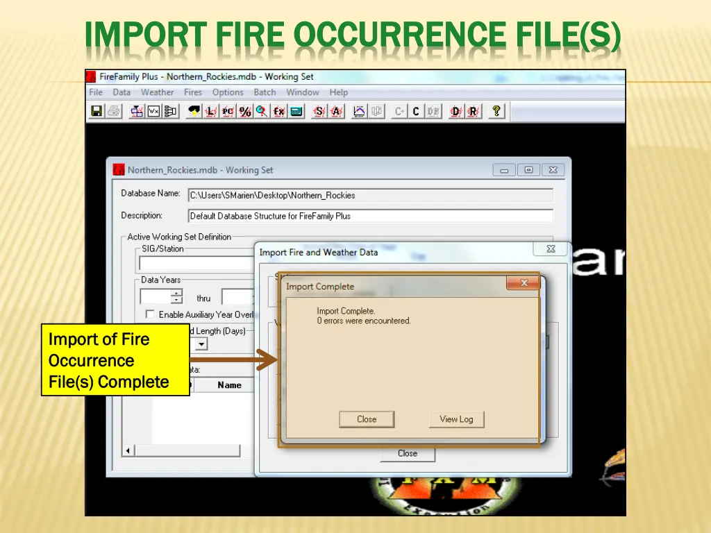 import fire occurrence file s import fire 3