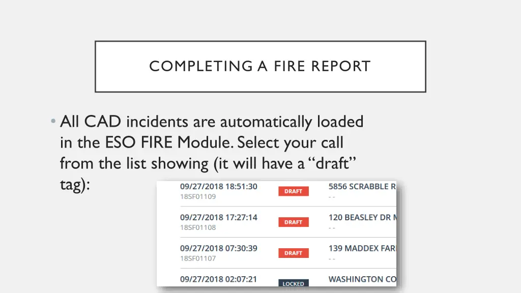 completing a fire report 1