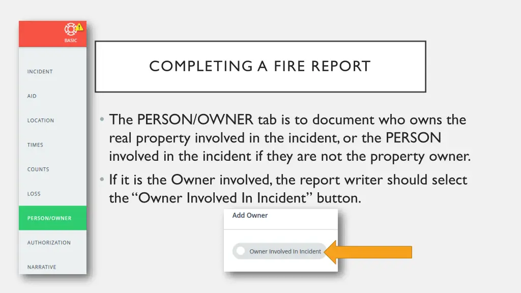 completing a fire report 8