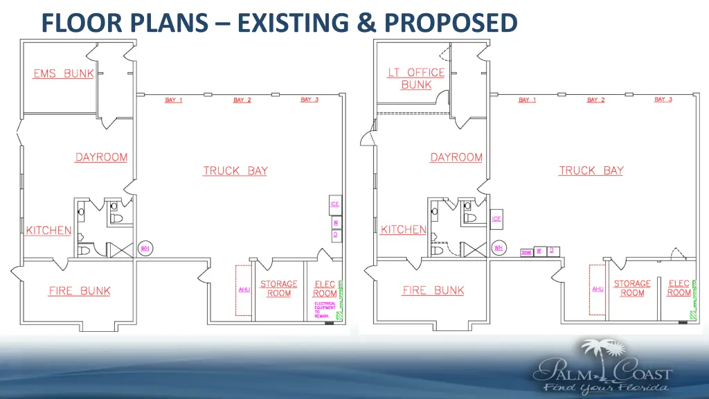 floor plans existing proposed