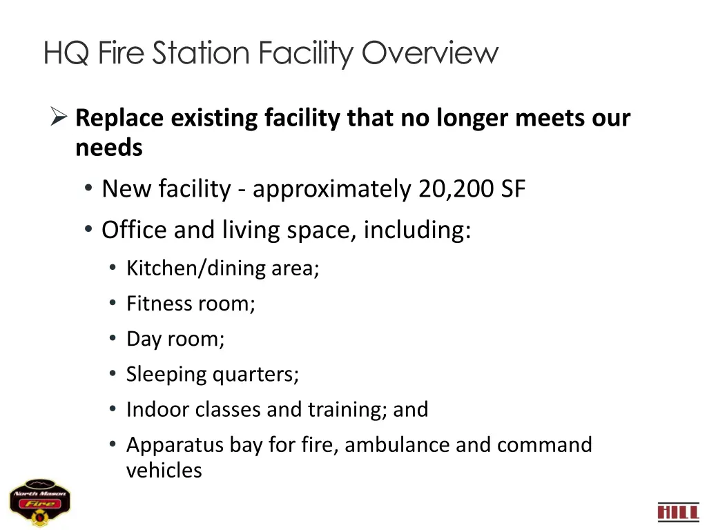 hq fire station facility overview