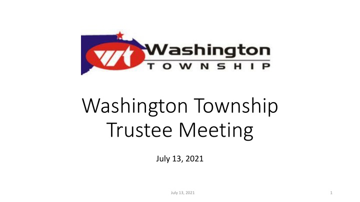 washington township trustee meeting