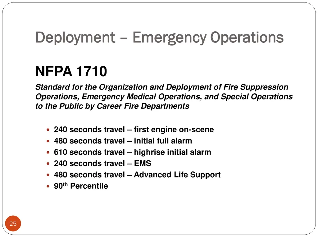 deployment deployment emergency operations