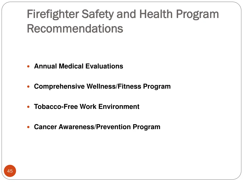 firefighter safety and health program firefighter