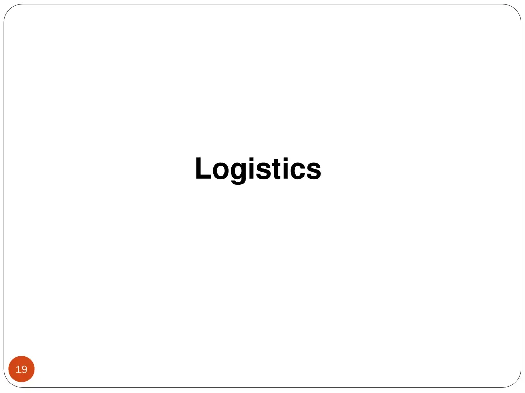 logistics