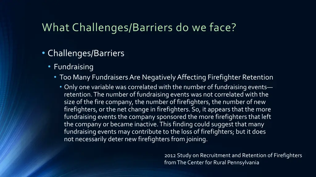 what challenges barriers do we face 1